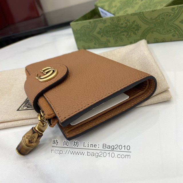 Gucci專櫃古馳最新款Marmont系列錢夾拉鏈中夾錢包 jh2097型號：739498